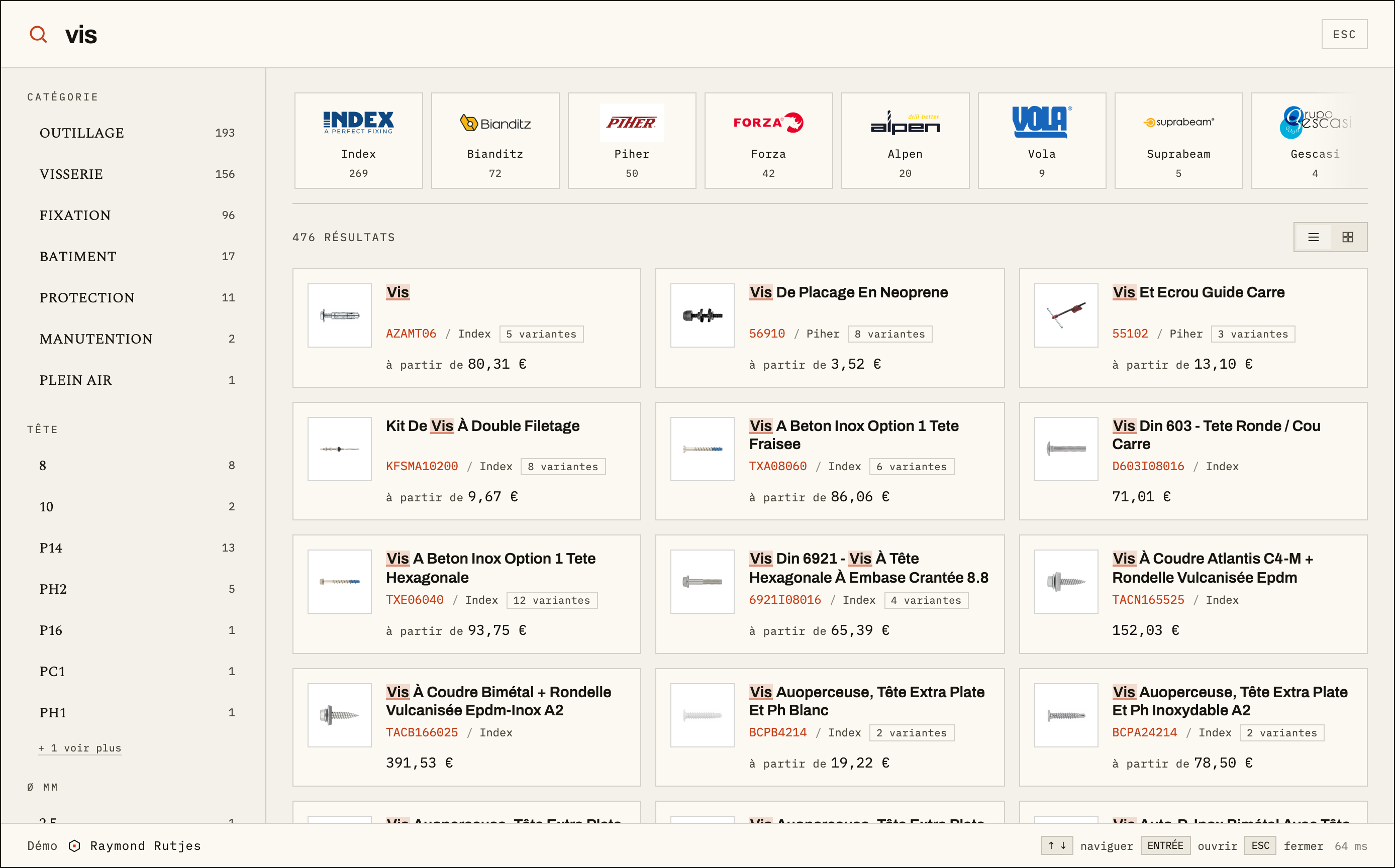 Marques en pills visuelles avec logos